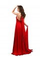 Long Red Sleeveless A-Line Open Back High Slit Formal Evening Gown / Prom Dress / Bridesmaid Dress Canberra