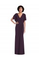 Long Grape Split Sleeves Sheath Formal Evening Gown / Prom Dress / Bridesmaid Dress Canberra