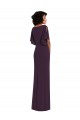 Long Grape Split Sleeves Sheath Formal Evening Gown / Prom Dress / Bridesmaid Dress Canberra