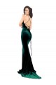 Sweep Train Dark Green Sleeveless Mermaid Open Back Formal Evening Gown / Prom Dress / Bridesmaid Dress Canberra